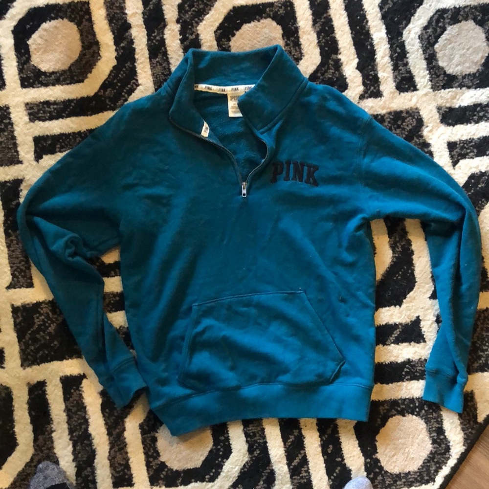 Blue sweater by PINK xs and barely worn